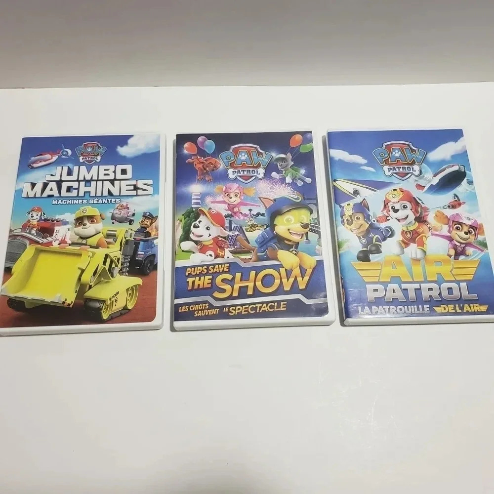 Paw Patrol Set of  3 DVDS